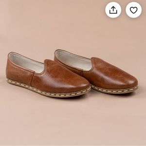 NEW Sabah-style Turkish Sandals by Atlantis. Genuine leather. Tan. BRAND NEW.